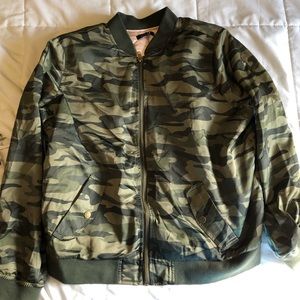 Torrid Camo Bomber Jacket